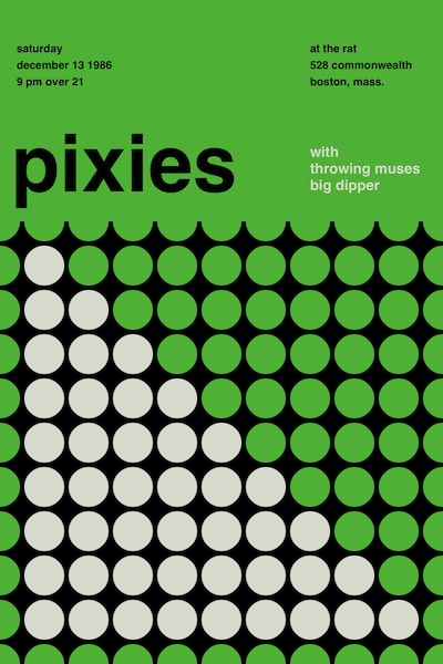 A gig poster for the Pixies.