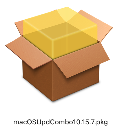 macOS 10.15.7 Combo Update package installer icon